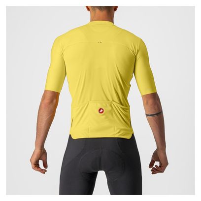 Castelli Prologo 7 Kurzarmtrikot Gelb/Hellgrau