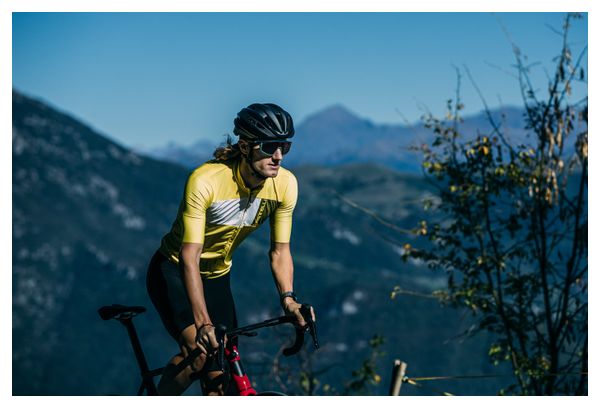 Castelli Prologo 7 Kurzarmtrikot Gelb/Hellgrau