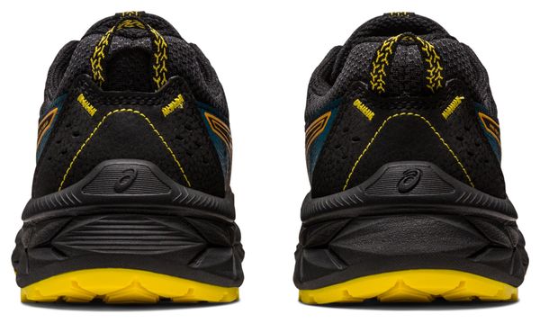 Asics Pre Venture 9 GS Black Yellow Children's Trail Running Shoes