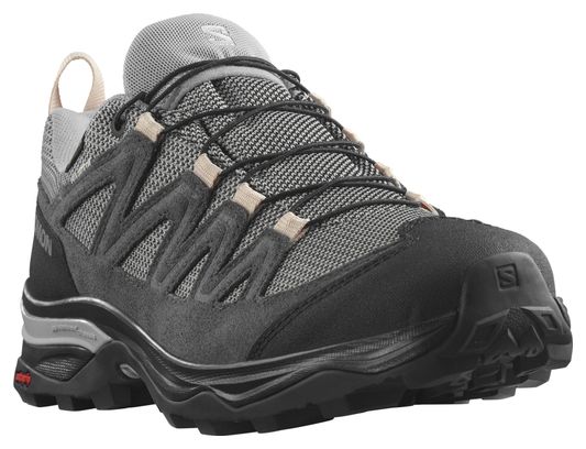 Salomon X Ward Leather Gore-Tex Damen-Wanderschuhe Grau