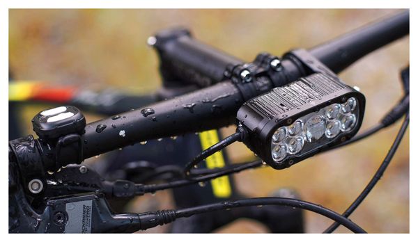 Linterna frontal  RavemenMTB/Travel 9 LED, 6000 lúmenes, batería externa