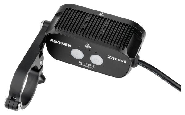 Ravemen MTB/Travel 9 LED koplamp, 6000 Lumen, Externe batterij
