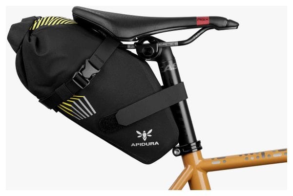 APIDURA 車体装着バッグ ブラック/イエロー Apidura Racing 3L Saddlebag Black / Yellow | Alltricks.com