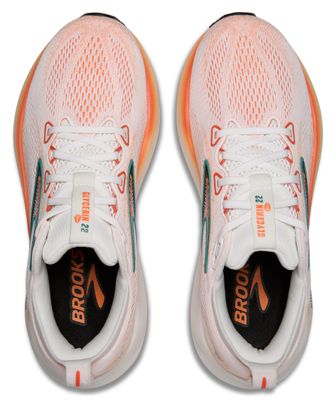 Brooks Glycerin 22 Laufschuhe Weiß/Orange Herren