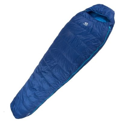 Sac de couchage momie SirJoseph trekking Rimo III 600-Droite 200 cm-Bleu marine