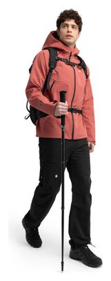 Veste randonnée hardshell homme Simien Rouge