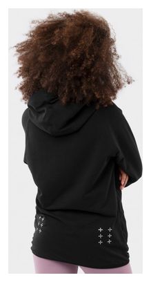 Sweat à capuche fitness femme Black Square-W Noir