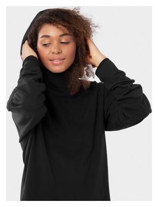 Sweat à capuche fitness femme Black Square-W Noir