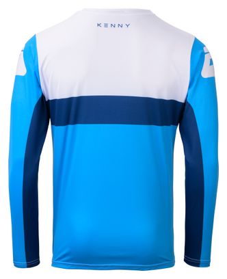 Kenny Elite Jersey met lange mouwen voor kinderen Blauw/Wit