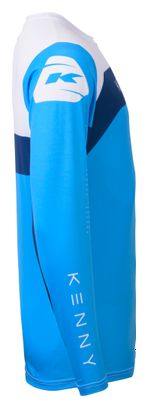 Kenny Elite Jersey met lange mouwen voor kinderen Blauw/Wit