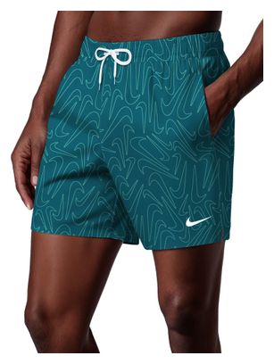 Nike Swim Breaker Logofetti zwemshort voor heren, groen