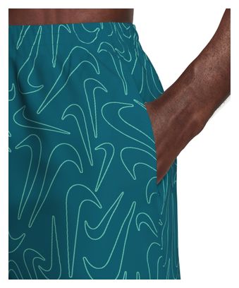 Nike Swim Breaker Logofetti zwemshort voor heren, groen