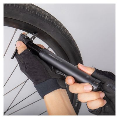 Topeak Gravel 2Stage Handpumpe (Max 90 psi / 6 bar) Schwarz