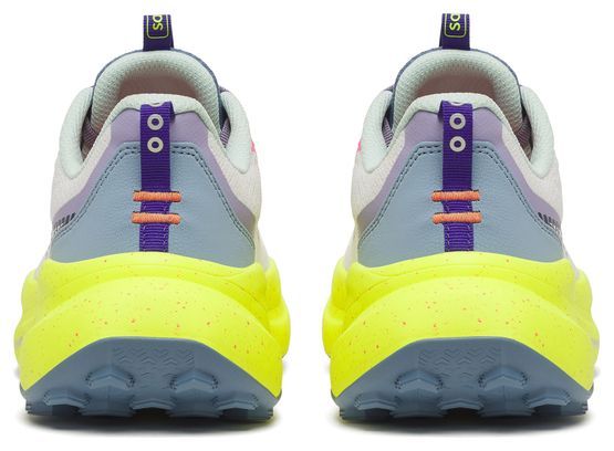 Zapatillas Trail Saucony Xodus Ultra 4 Blanco/Amarillo Mujer