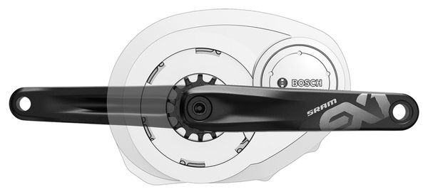 Manivelles SRAM EX1 Pour E-Bike Bosch / Brose / Yamaha Noir