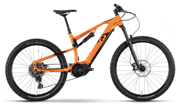 VTT Électrique Tout-Suspendu Raymon TrailRay 140E 8.0 Shimano Deore 10V 630 Wh 29 / 27.5'' Orange