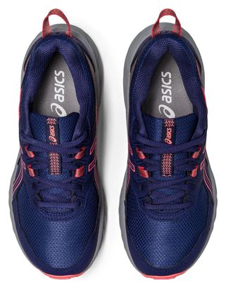 Asics Pre Venture 9 GS Blue Pink Children's Trail Running Shoes