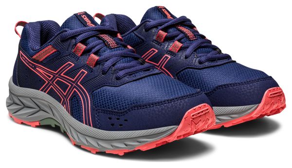 Asics Pre Venture 9 GS Blue Pink Children's Trail Running Shoes
