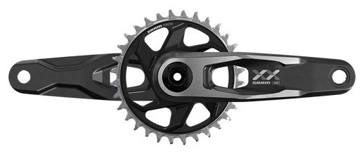 Sram XX DH T-Type DUB DH Crankset 34 Teeth 7V CL56.5 Black (Without Bottom Bracket)