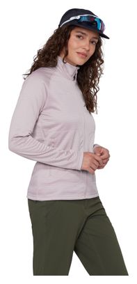 Giacca in pile Mammut Crag ML viola da donna