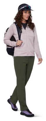 Giacca in pile Mammut Crag ML viola da donna