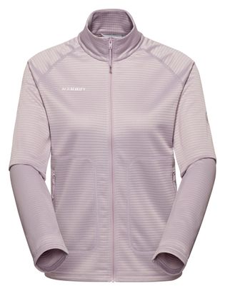 Giacca in pile Mammut Crag ML viola da donna