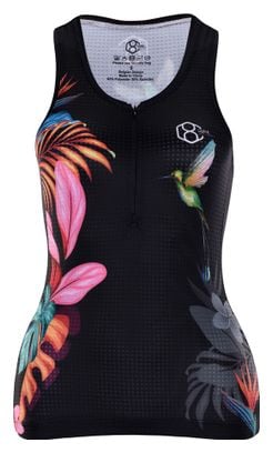 Maillot velo sans manches pour femmes noir 8andCounting