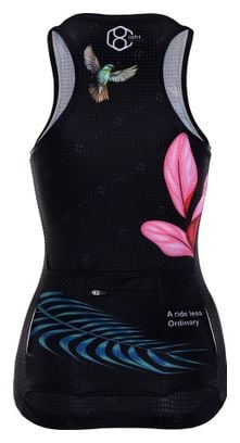 Maillot velo sans manches pour femmes noir 8andCounting