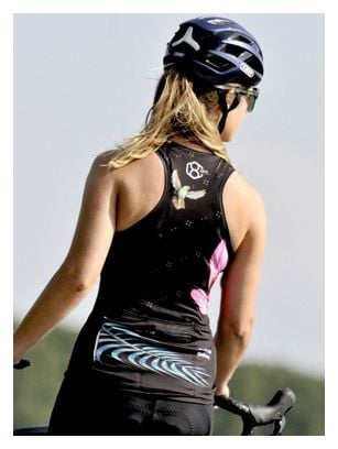 Maillot velo sans manches pour femmes noir 8andCounting