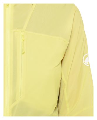 Mammut Aenergy WB Hooded Windbreaker Jacket, Women's, Yellow