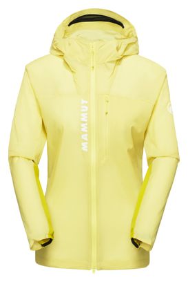 Mammut Aenergy WB Hooded Windbreaker Jacket, Women's, Yellow
