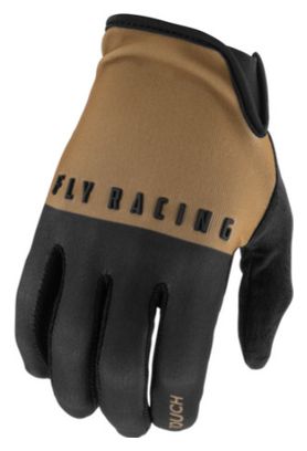Fly Racing Media Black/Khaki Long Gloves