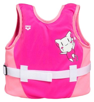 Gilet da nuoto Arena Friends fucsia per bambini