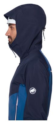 Giacca impermeabile Mammut Crater IV Hooded Blu Uomo