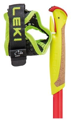 Leki Ultratrail Fx Junior Bastones de carbono para trail running Rojo/Amarillo 95-110 cm