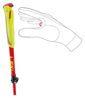 Leki Ultratrail Fx Junior Bastones de carbono para trail running Rojo/Amarillo 95-110 cm