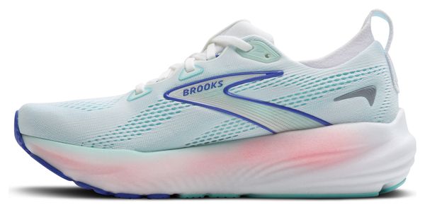 Chaussures Running Brooks Glycerin 22 Blanc/Bleu/Rose Femme
