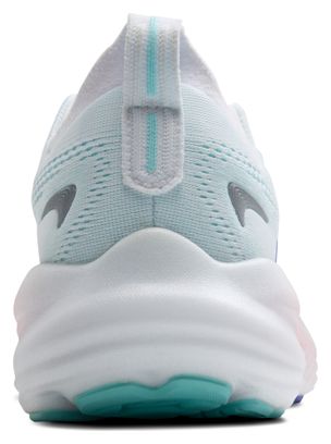 Chaussures Running Brooks Glycerin 22 Blanc/Bleu/Rose Femme