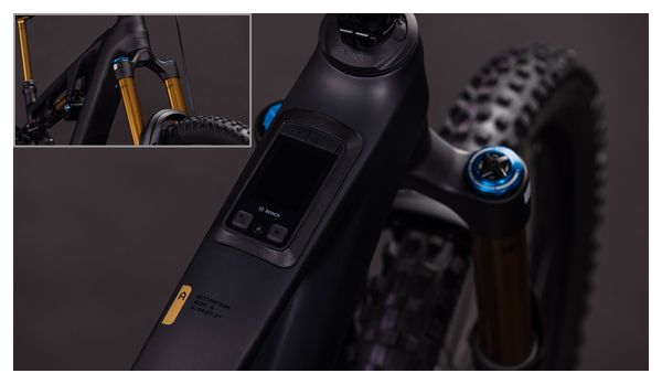 VTT Électrique Tout-Suspendu Cube AMS Hybrid 177 C:62 AT 600X Shimano 12V 600 Wh Bosch 120 Nm 29''/27.5'' Gris Carbon Noir 2026