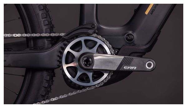 VTT Électrique Tout-Suspendu Cube AMS Hybrid 177 C:62 AT 600X Shimano 12V 600 Wh Bosch 120 Nm 29''/27.5'' Gris Carbon Noir 2026