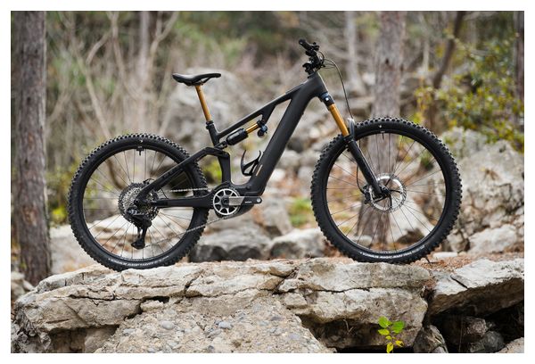 VTT Électrique Tout-Suspendu Cube AMS Hybrid 177 C:62 AT 600X Shimano 12V 600 Wh Bosch 120 Nm 29''/27.5'' Gris Carbon Noir 2026