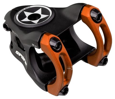 Spank Split Stem 0° 31.8 mm Black / Orange