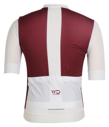 Maillot de cyclisme homme DRAFT bordeaux/blanc