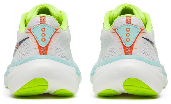 Saucony Ride 19 Running Shoes, White/Yellow/Blue, Women's