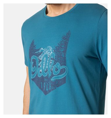 Odlo Nikko Logo Kurzarmshirt Blau