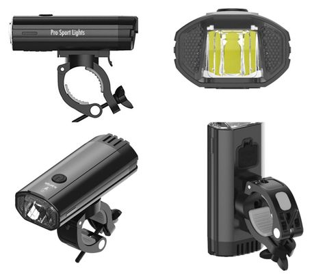 Éclairage avant LED 1200 lumens rechargeable par USB