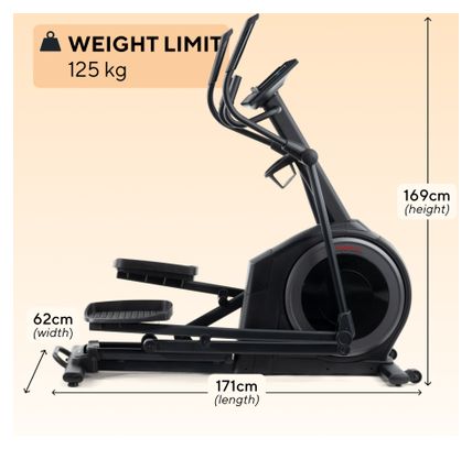Vélo elliptique Carbon EL / 18 niveaux de résistance