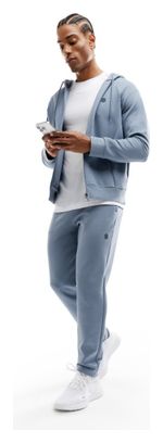 Sweat à capuche fitness zippé homme Surpass Bleu