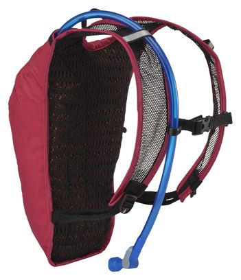 Mochila de hidratación CamelBak HydroBak Light 2,5 l + bolsa de agua de 1,5 l, color rojo