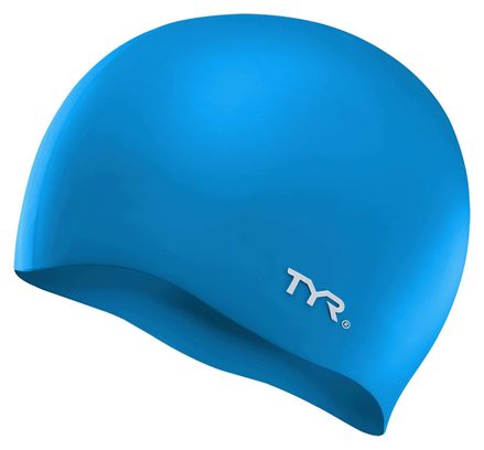 Gorro de baño azul sin arrugas Tyr Silicon Cap